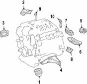 Mercedes Engine Mount Bracket   - Genuine Mercedes 1132231504