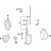 Mercedes Radio Antenna Mast -  Genuine Mercedes 1408270001
