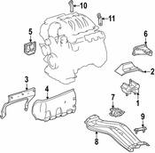 Mercedes Engine Mount -  Genuine Mercedes 1632400217