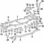 Mercedes Power Brake Booster Bracket -  Genuine Mercedes 1633170043