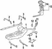 Mercedes Fuel Tank Strap  - Genuine Mercedes 1634750121