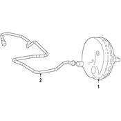 Mercedes Brake Vacuum Hose -  Genuine Mercedes 1644300029