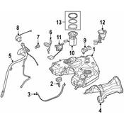 Mercedes Fuel Tank Pressure Sensor - Genuine Mercedes 1645420218