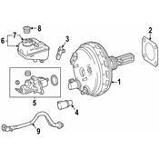 Mercedes Brake Master Cylinder -  Genuine Mercedes 1664300001