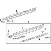 Mercedes Running Board End Cap -  Genuine Mercedes 1666980030