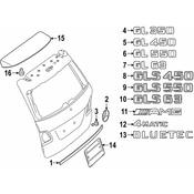 Mercedes Hatch Emblem -  Genuine Mercedes 1668172715