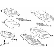 Mercedes Seat Lift Support - Genuine Mercedes 1669200036