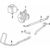 Mercedes Power Steering Cooler - Genuine Mercedes 1704600324