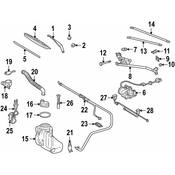Mercedes Washer Fluid Reservoir - Genuine Mercedes 1708600260