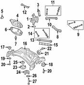 Mercedes Suspension Subframe Crossmember -  Genuine Mercedes 1713501408