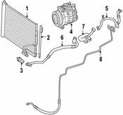 Mercedes A/C Condenser - Genuine Mercedes 1715000054