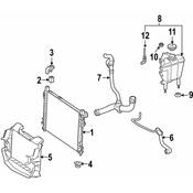 Mercedes Radiator Coolant Hose   - Genuine Mercedes 1715010582