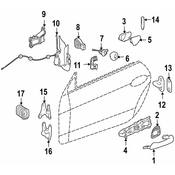 Mercedes Door Latch Assembly - Genuine Mercedes 1717202535