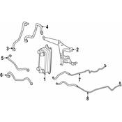 Mercedes Auto Trans Oil Cooler Hose Assembly - Genuine Mercedes 1722700027