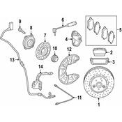 Mercedes Disc Brake Caliper Bracket -  Genuine Mercedes 1724230206