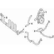 Mercedes Power Steering Cooler - Genuine Mercedes 1724604024