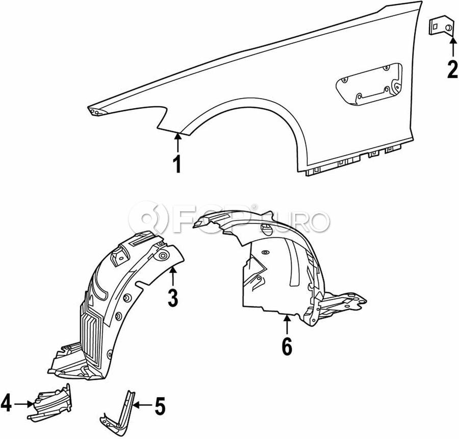Mercedes Brake Air Duct - Genuine Mercedes 1904212900 | FCP Euro