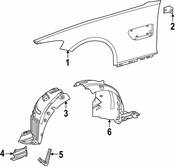 Mercedes Brake Air Duct -  Genuine Mercedes 1908851703