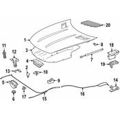Mercedes Hood Lift Support - Genuine Mercedes 1979800264