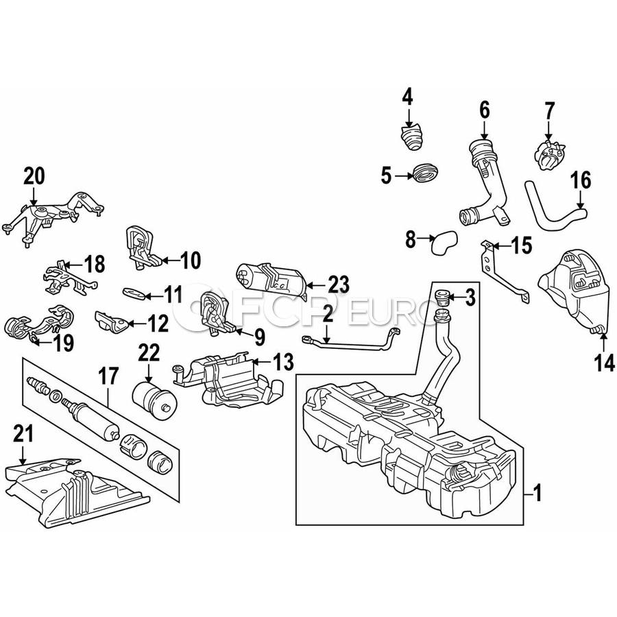 Mercedes Fuel Pump Mounting Bracket - Genuine Mercedes 2024710641 | FCP ...