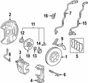 Mercedes Disc Brake Pad Wear Sensor Cable -  Genuine Mercedes 202540063464