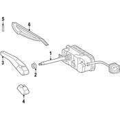 Mercedes Headlight Wiper Blade - Genuine Mercedes 2028200545
