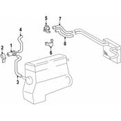 Mercedes Engine Coolant Hose - Genuine Mercedes 2028327694