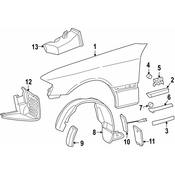 Mercedes Brake Air Duct -  Genuine Mercedes 2028890736