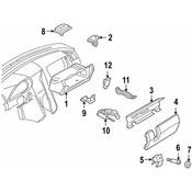 Mercedes Glove Box Support - Genuine Mercedes 2029800164