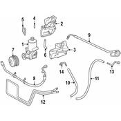 Mercedes Power Steering Return Hose - Genuine Mercedes 2029972382
