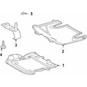 Mercedes Radiator Support Splash Shield -  Genuine Mercedes 2035243330