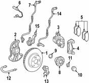 Mercedes Disc Brake Pad Wear Sensor Cable -  Genuine Mercedes 203540150564