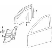 Mercedes Window Regulator - Genuine Mercedes 2037204046