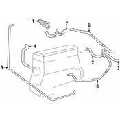 Mercedes HVAC Heater Hose - Genuine Mercedes 2038305296