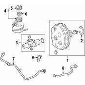 Mercedes Brake Vacuum Hose -  Genuine Mercedes 2044300829
