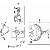 Mercedes Brake Vacuum Hose -  Genuine Mercedes 2044305129