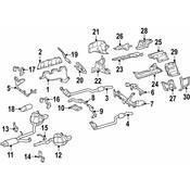 Mercedes Exhaust Muffler - Genuine Mercedes 204490723564