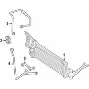 Mercedes Auto Trans Oil Cooler Tube - Genuine Mercedes 2045281024