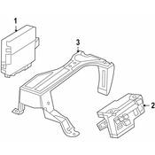Mercedes Body Control Module Bracket - Genuine Mercedes 2045455340