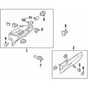 Mercedes Glove Box Support - Genuine Mercedes 2046802591
