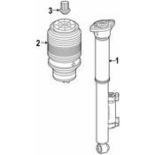 Mercedes Suspension Air Spring -  Genuine Mercedes 2053200725