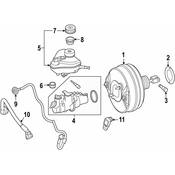 Mercedes Brake Vacuum Hose -  Genuine Mercedes 205430202964