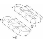 Mercedes Seat Frame Clip -  Genuine Mercedes 20592005139051