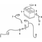 Mercedes Battery Cable - Genuine Mercedes 2095400030