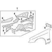 Mercedes Suspension Strut Tower -  Genuine Mercedes 2116201461