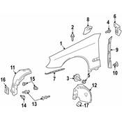 Mercedes Fender Splash Shield -  Genuine Mercedes 2116982930