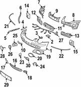 Mercedes Fog Light Trim -  Genuine Mercedes 2118850522