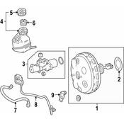 Mercedes Brake Vacuum Hose -  Genuine Mercedes 2124303629