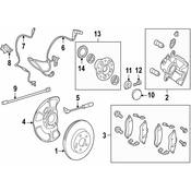 Mercedes Disc Brake Pad Wear Sensor Cable -  Genuine Mercedes 212540220564