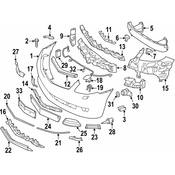 Mercedes Brake Air Duct -  Genuine Mercedes 2168850463